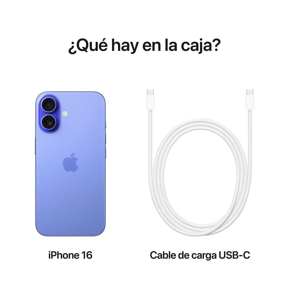iPhone 16 de 256GB / Sim Físico / Ultramarino - Apple - Titan.com.pa - 195949823411