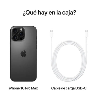iPhone 16 Pro Max 256Gb / Negro / E - SIM - Apple - Titan.com.pa - 195949805042