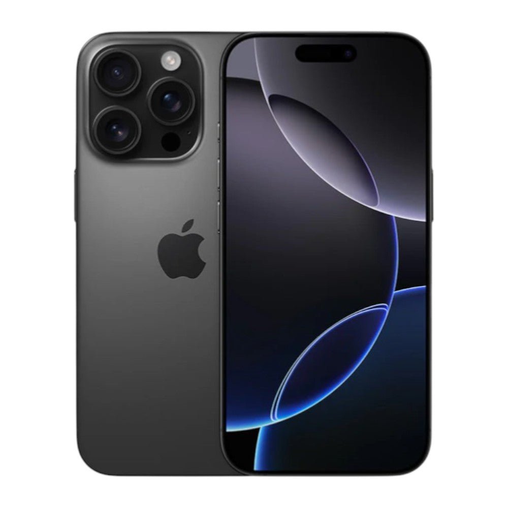 iPhone 16 Pro Max 512GB, color negro con pantalla OLED de 6.9”, cámaras Pro de 48 MP, grabación 4K. En Titán Panamá.