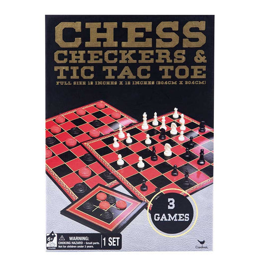 Juego De Ajedrez, Damas y X 0 Cardinal