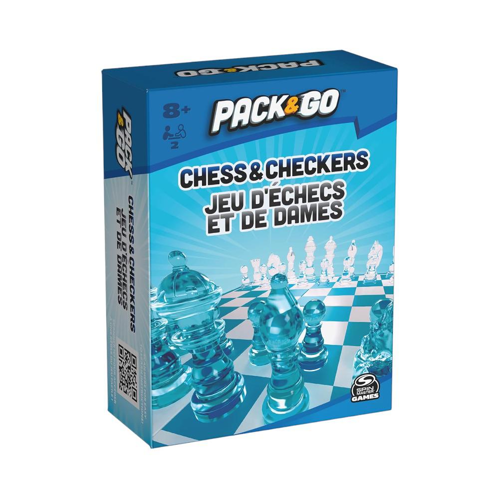 Juego De Mesa Cardinal Pack & Go Ajedrez y Dama Portátil