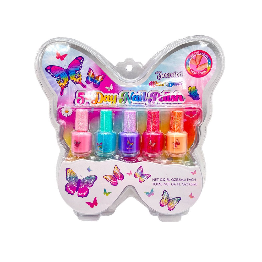 Juego de Pinta Uñas Mariposa – 5 Piezas - Star Toys - Titan.com.pa - 2100000954049