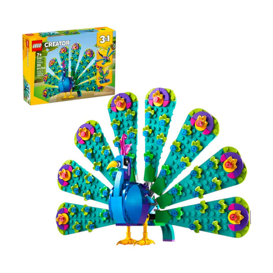 Bloques LEGO Creator Pavo Real Exótico