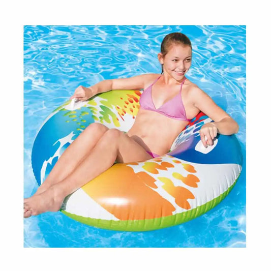 Flotador de Aro Intex Multicolor Con Manillas 48"