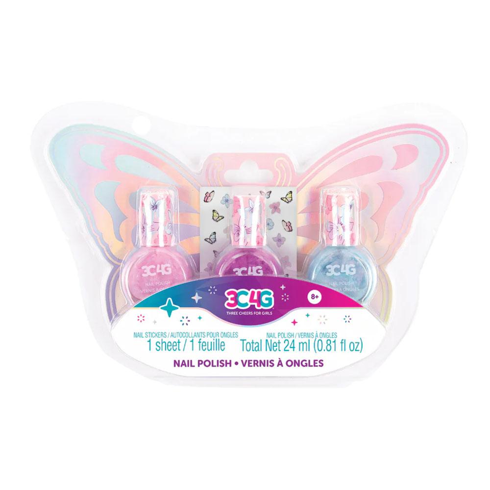 Set de Esmaltes Para Uñas 3C4G de Mariposa
