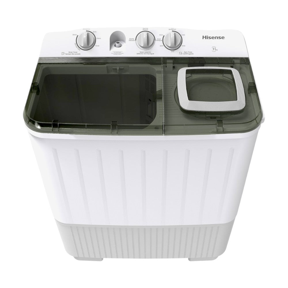 Lavadora Hisense Semi - Automática 11Kg / Doble Tina / Blanco/Gris - Hisense - Titan.com.pa - 6901101829320