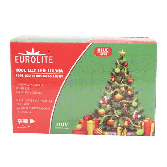 Luces Lluvia de Navidad Eurolite 100 Luces led.