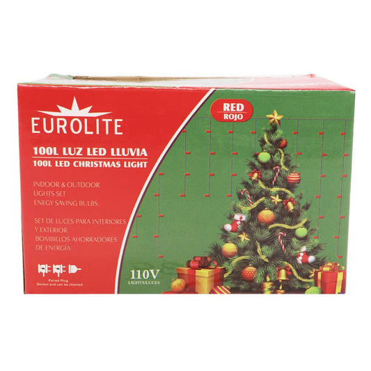 Luces Lluvia de Navidad Eurolite 100 Luces led.