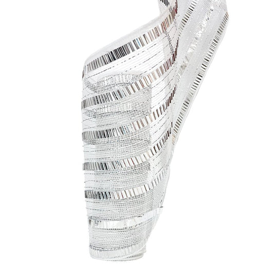 Malla Navideña Blanco - Plata / 27 x 10 Yardas / Miro Christmas - Miro Christmas - Titan.com.pa - 7450206256368