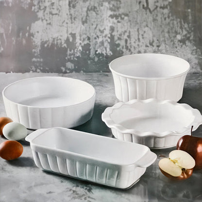 Molde Para Repostería De Cerámica 4 Piezas Blanco Gibson Elite - Gibson - Titan.com.pa - 085081548481