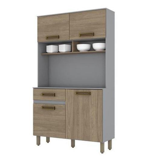 Mueble de Cocina Henn Mdf Gris/Rustico III