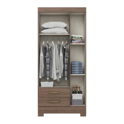 Closet MDF Henn / 3 Puertas / Castaño