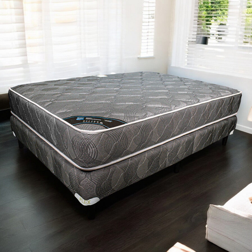 Base Spring Semi Ortopédico Flex Para Colchón King