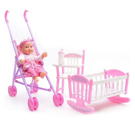 Muñeca Bebé con Cuna - Silla - Coche / Star Toys - Star Toys - Titan.com.pa - 2100000042968