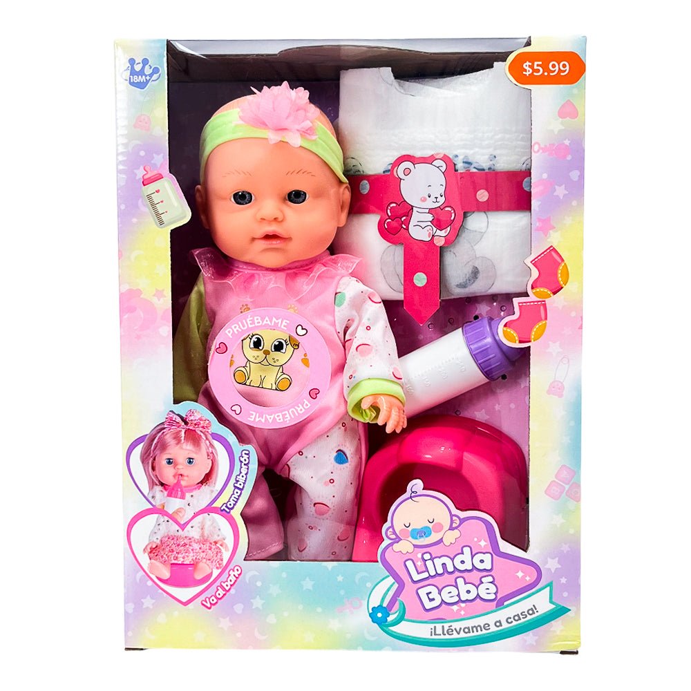 Muñeca Linda Bebé c/ Accesorios - Lunabebé - Titan.com.pa - 2100000447374