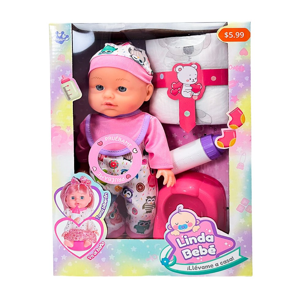 Muñeca Linda Bebé c/ Accesorios - Lunabebé - Titan.com.pa - 2100000447374