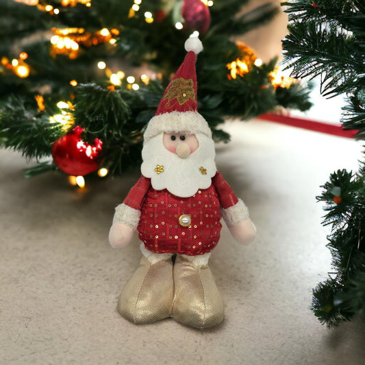 Muñeco Navideño Miro Christmas Santa 13 Cm Rojo/Dorado