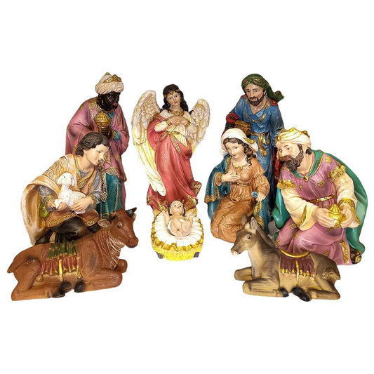 Nacimiento de Poliresina Miró Christmas de 11 Piezas