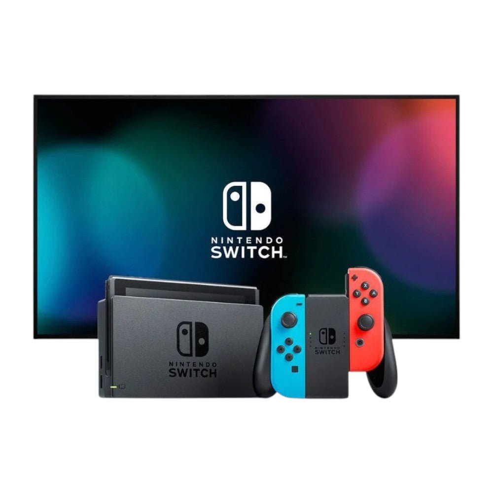Nintendo Switch 1 / V2 Neon + Super Mario Bros Wonder – Bundle - Nintendo - Titan.com.pa - 045496885663