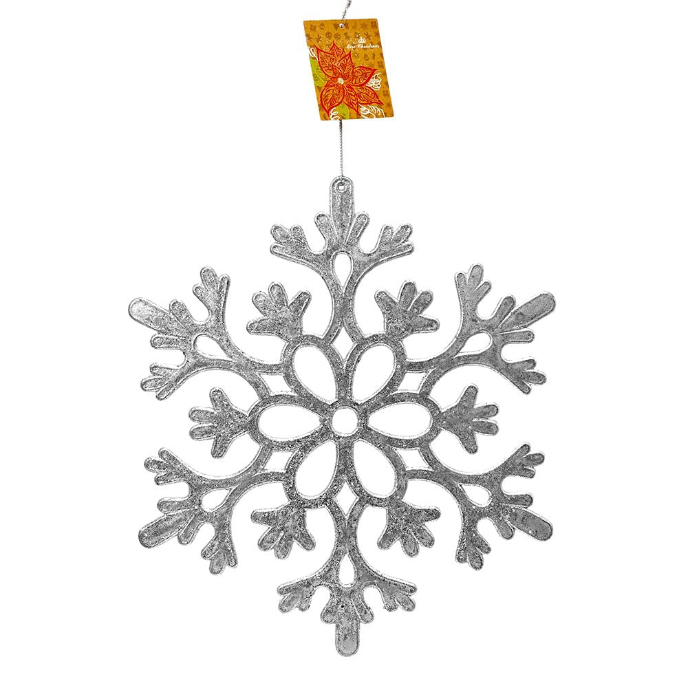 Ornamento Navideño Copo de Nieve 30 cm / Plateado / Miró Christmas - Miro Christmas - Titan.com.pa - 7450206089355