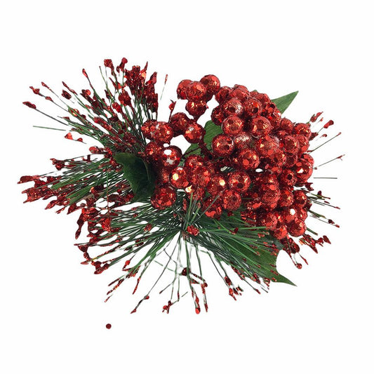 Pick Navideño Montefiori Christmas Uvas 13 cm