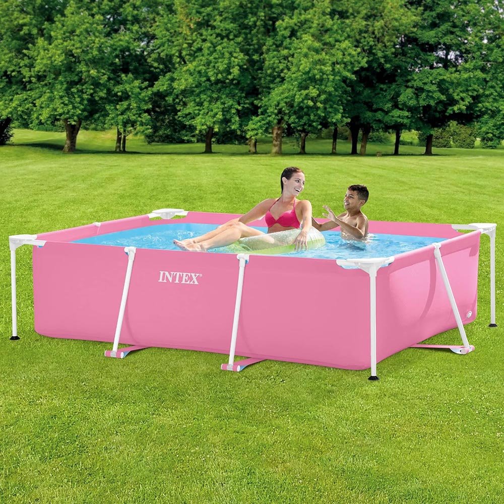 Piscina Rectangular Rosa / 2.2M x 1.5M x 60 CM / Intex - Intex - Titan.com.pa - 6941057423333