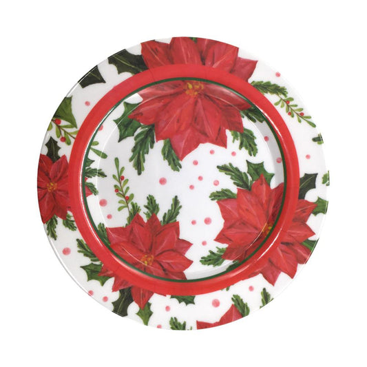 Plato Llano 10" Melamina Navidad