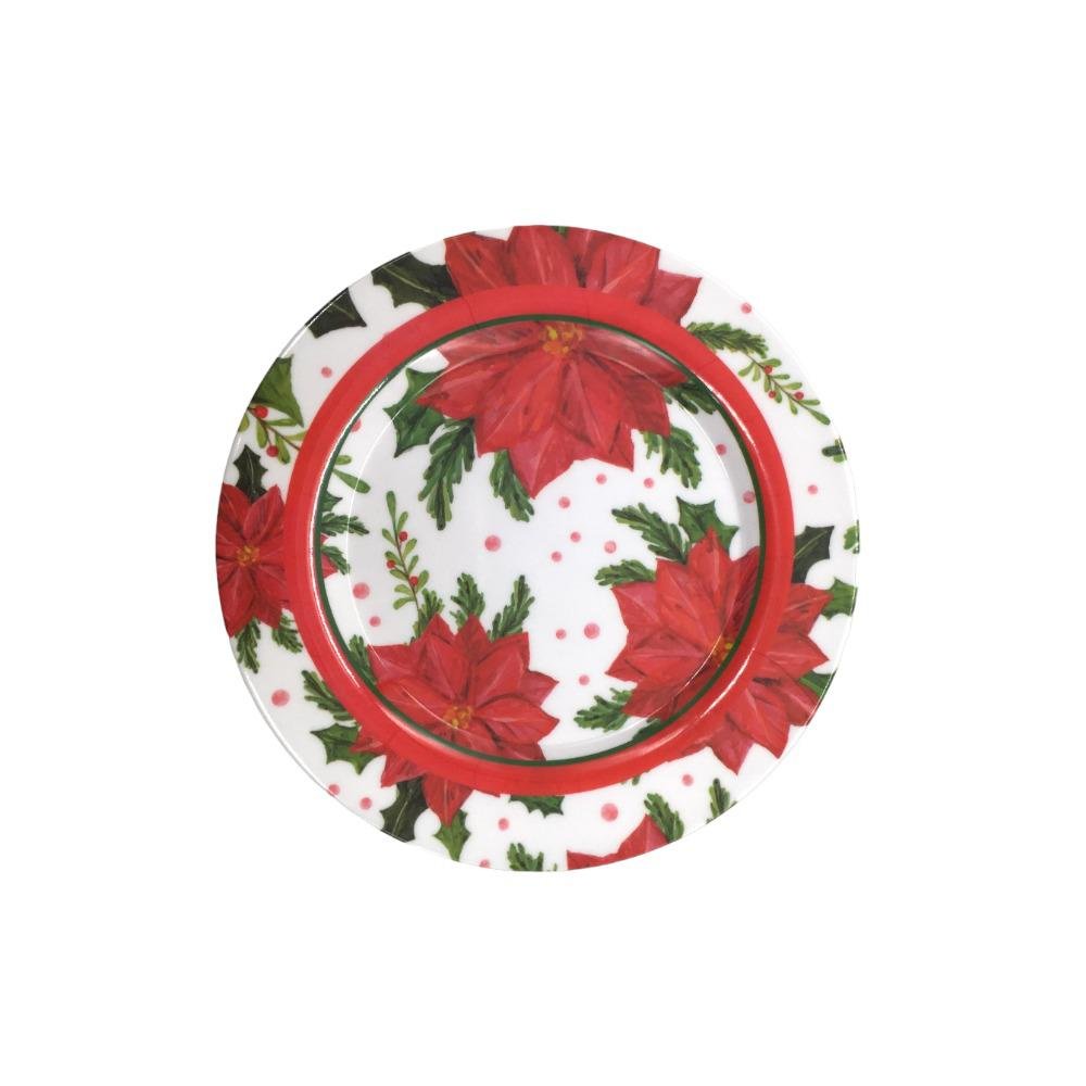 Plato Llano 8" Melamina Navidad