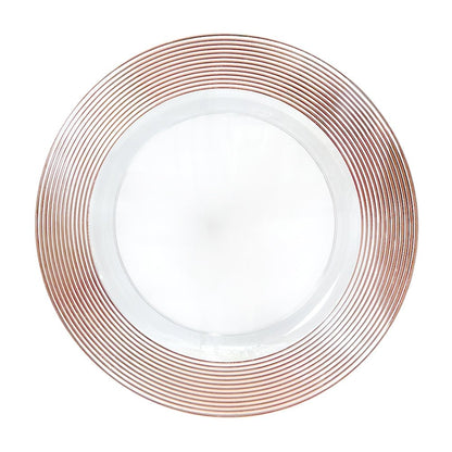 Plato Llano Plástico Koopman / 33 cm / Clear Rose - Gold / Surtido - Koopman - Titan.com.pa - 8721037088947