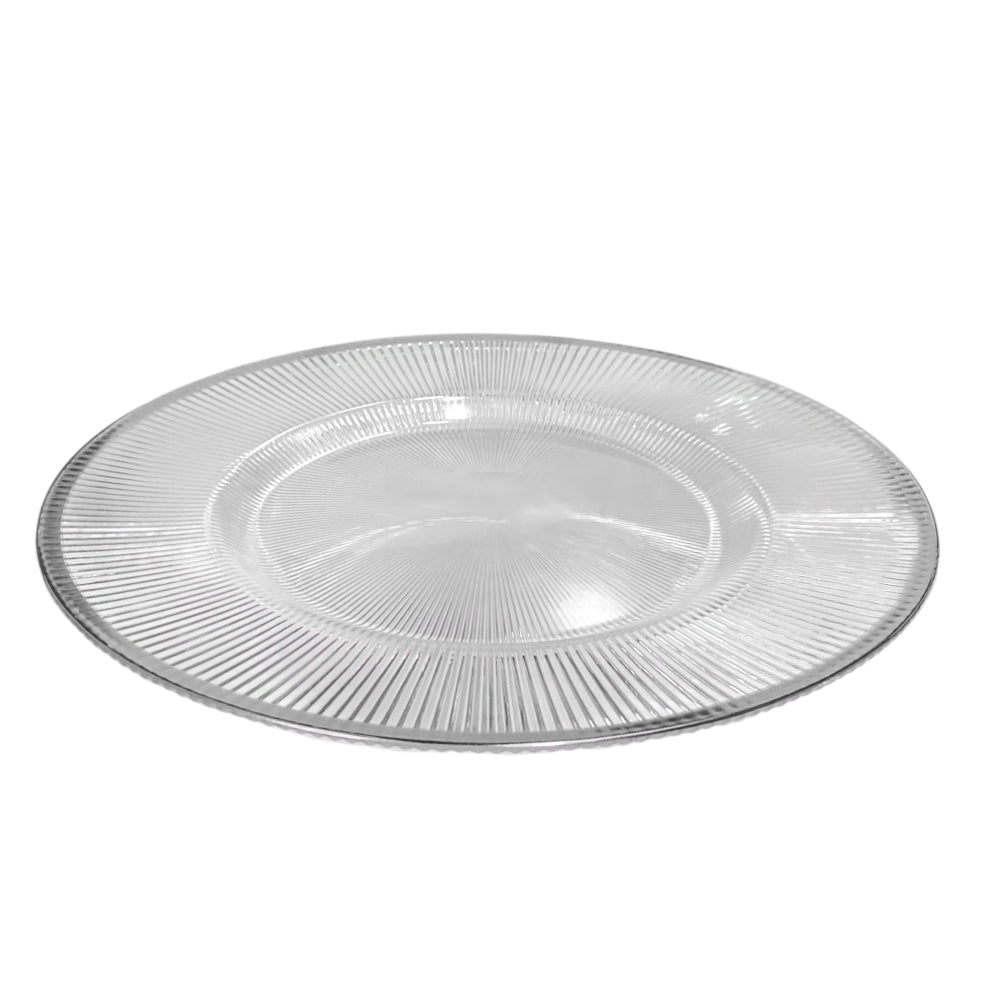 Plato Llano Plástico Koopman / 33 cm / Clear - Silver / Surtido - Koopman - Titan.com.pa - 8721037088893