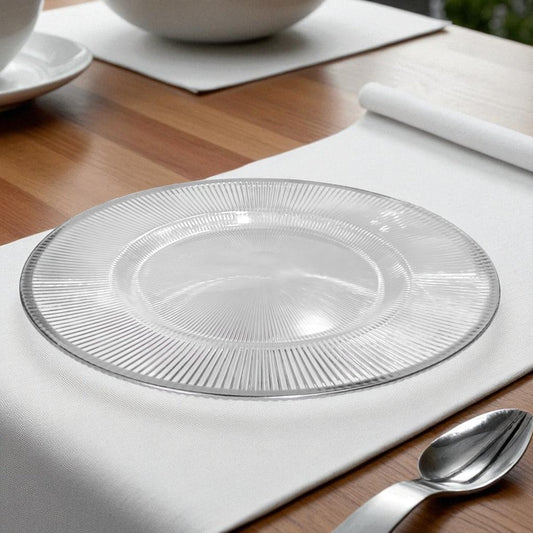 Plato Llano Plástico Koopman / 33 cm / Clear - Silver / Surtido - Koopman - Titan.com.pa - 8721037088893