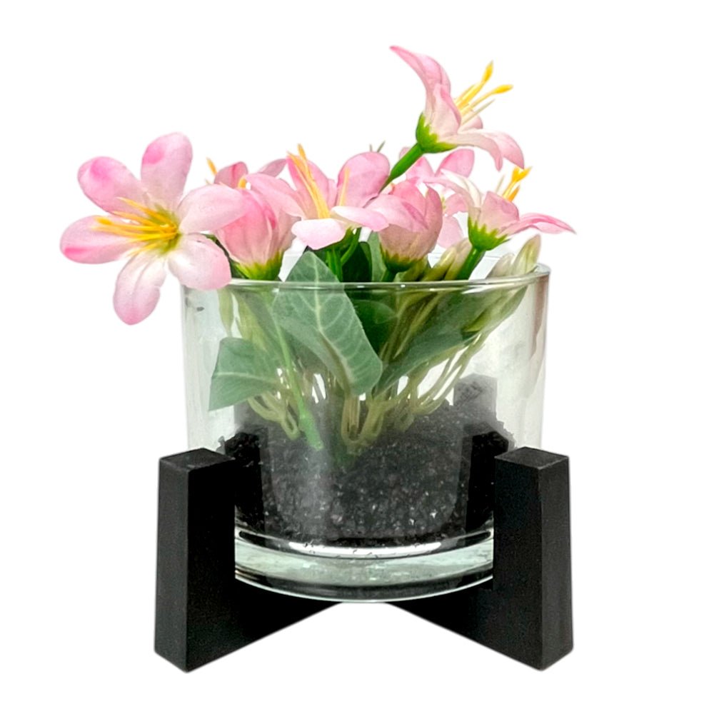 Pote Decorativo de Vidrio Home Elegance 3"x4" / Con Plantita / Surtido - Home Elegance - Titan.com.pa - 2100000437894