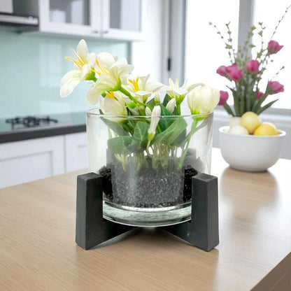 Pote Decorativo de Vidrio Home Elegance 3"x4" / Con Plantita / Surtido - Home Elegance - Titan.com.pa - 2100000437894