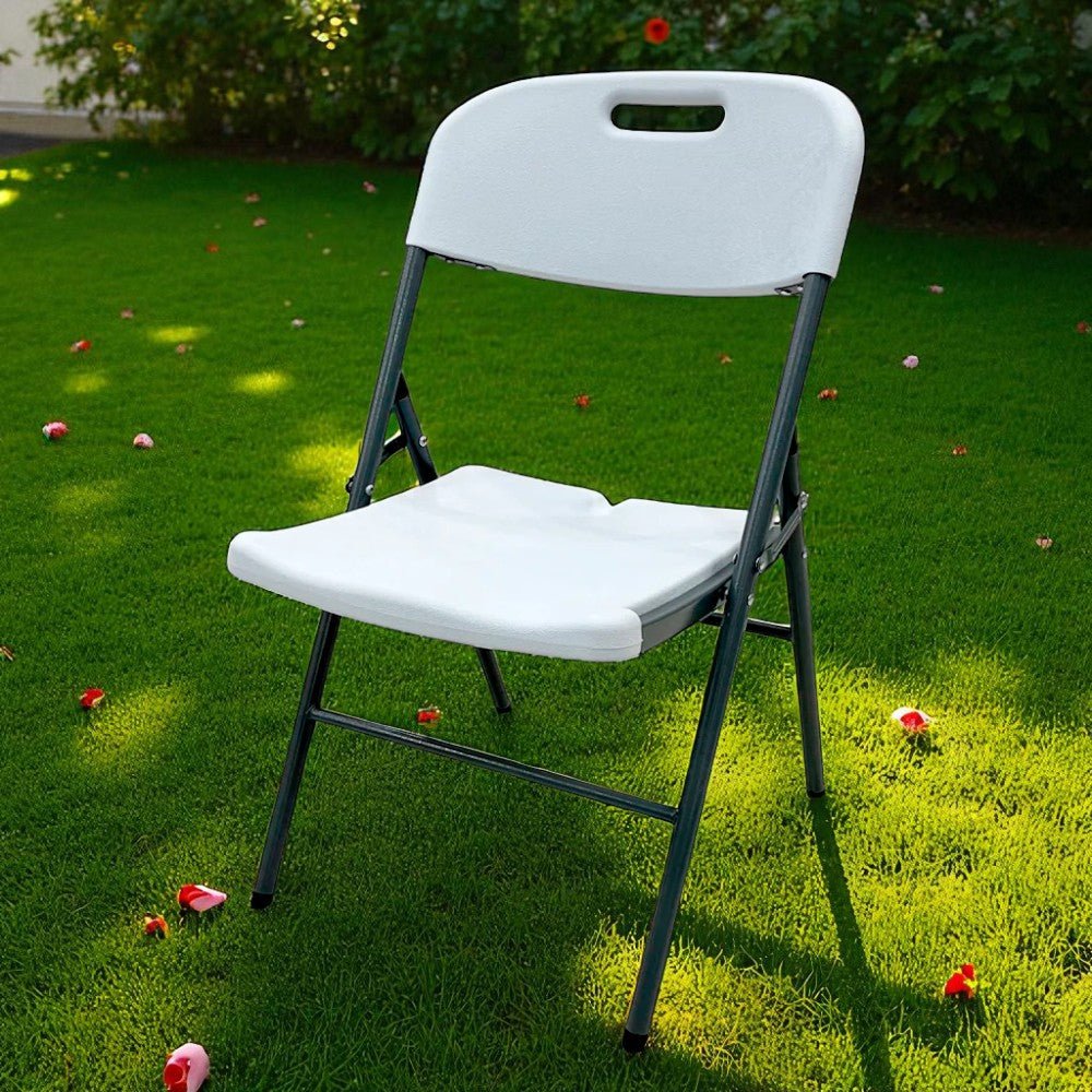 Silla Plegable De Plástico y Metal / Home / Blanco - Home - Titan.com.pa - 7453068246522