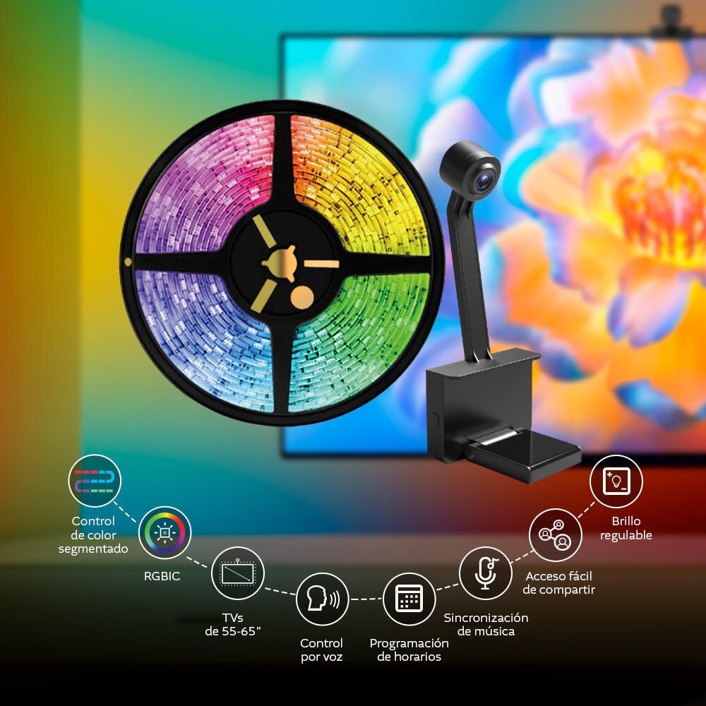 Tira de Luz Led Intel y Cámara Para Televisor de 55" - 65" - Nexxt Solutions - Titan.com.pa - 798302058293