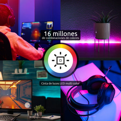 Tira de Luz Led Inteligente Nexxt Solutions Wi - Fi / RGBIC de 5m - Nexxt Solutions - Titan.com.pa - 798303058032