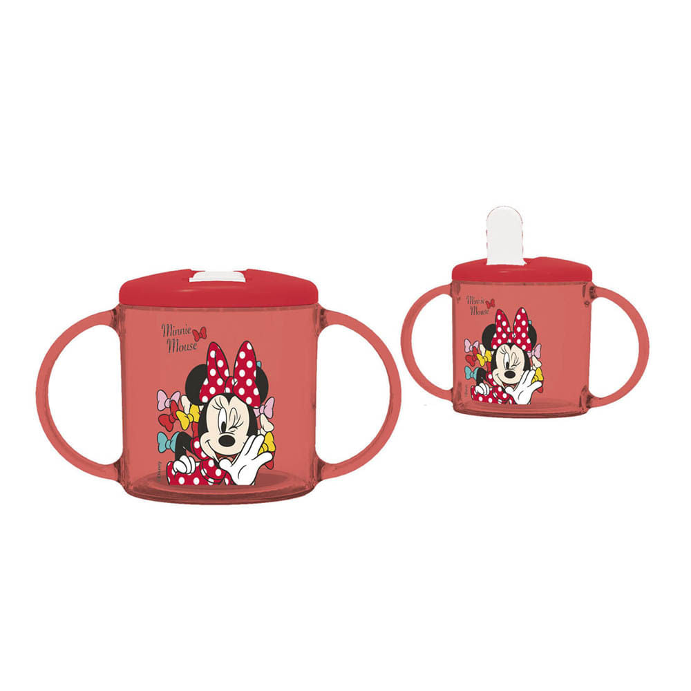 Vaso Boquilla Minnie Con Agarraderas 230 ml