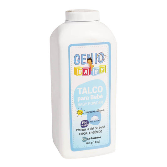 Polvo Genio Baby para Bebe Mañanas Alegres 14 oz