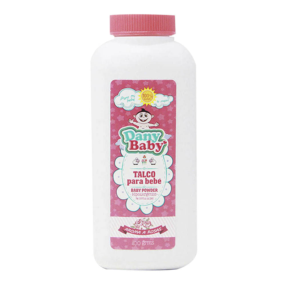 Polvo Para Bebés Dany Baby Aroma Rosas 400 g