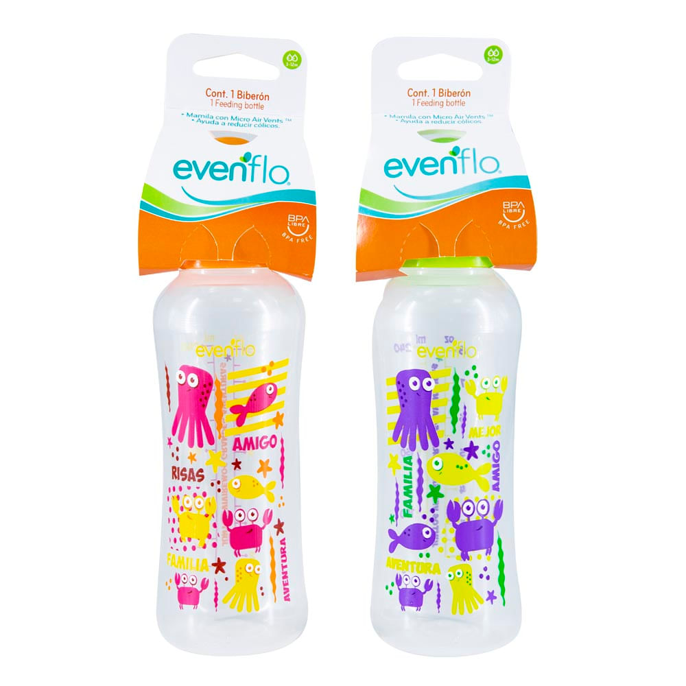 Biberón Anticólicos Evenflo 240 ml