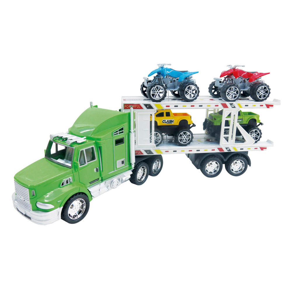 Camión a Fricción Motor Extreme Mula 4 Autos