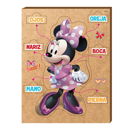 Rompecabezas Minnie Mouse Partes Del Cuerpo