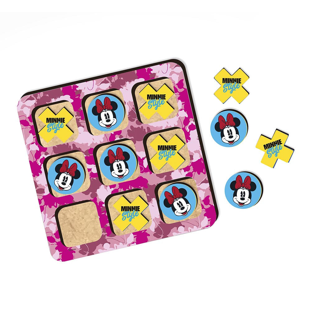 Juego X y O Minnie Mouse De Madera