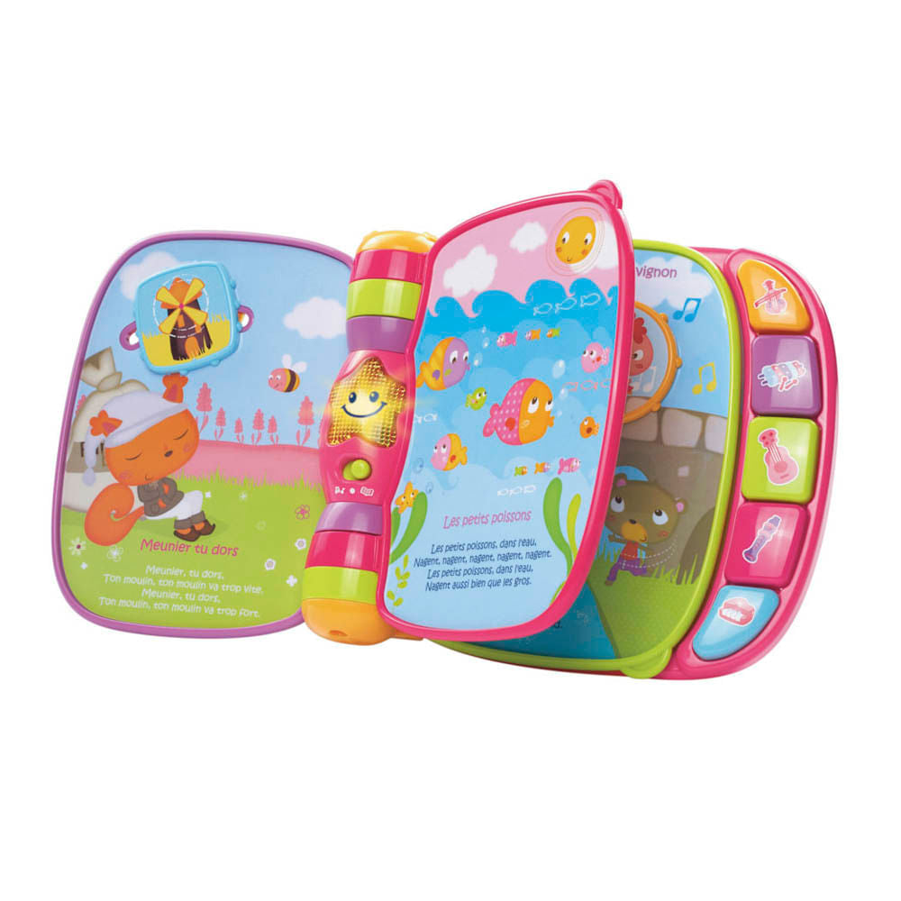 Libro Musical VTech Mis Primeras Canciones Rosado