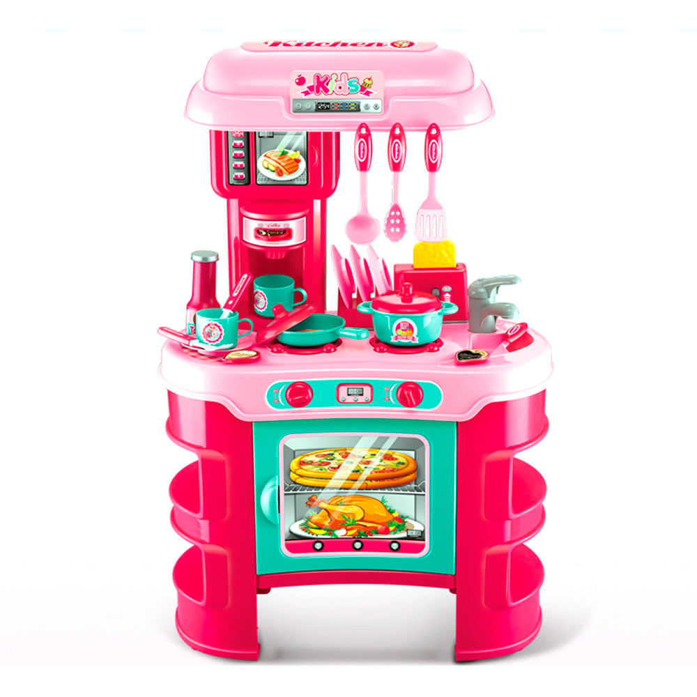 Cocina De Juguete Rosa