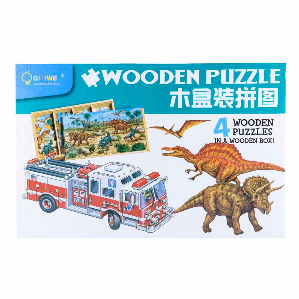 Rompecabezas 24 Piezas De Madera Con Diseño De Granja