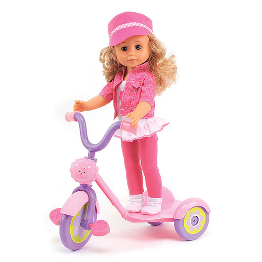 Muñeca Bebé DeLuxe Triciclo