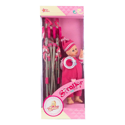 Muñeca Con Cochecito de Acero