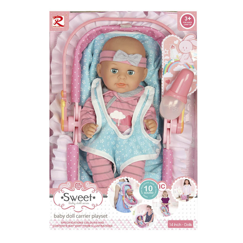 Muñeca Sweet Baby Con Porta bebe