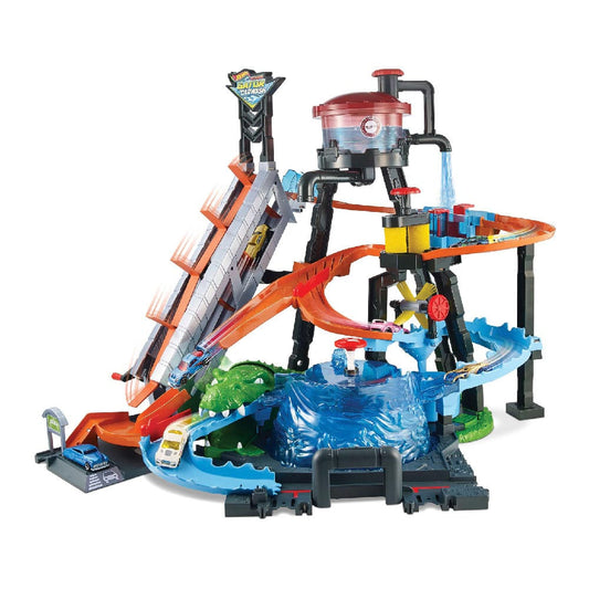 Pista De Carros Hot Wheels Autolavado Ataque de Lagarto